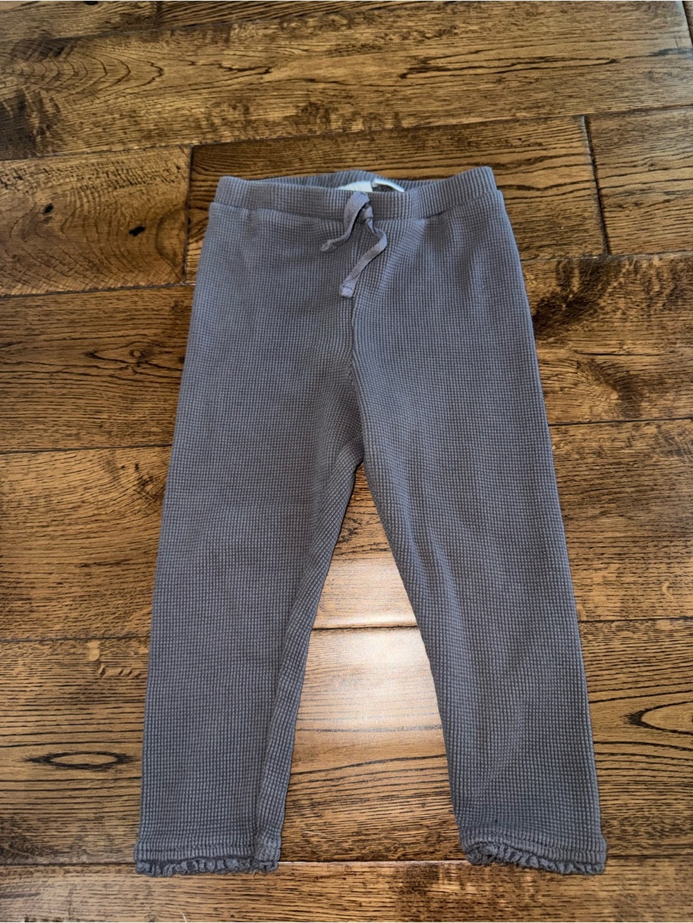 Zara Grey Waffle Knit Leggings 2-3 Year
